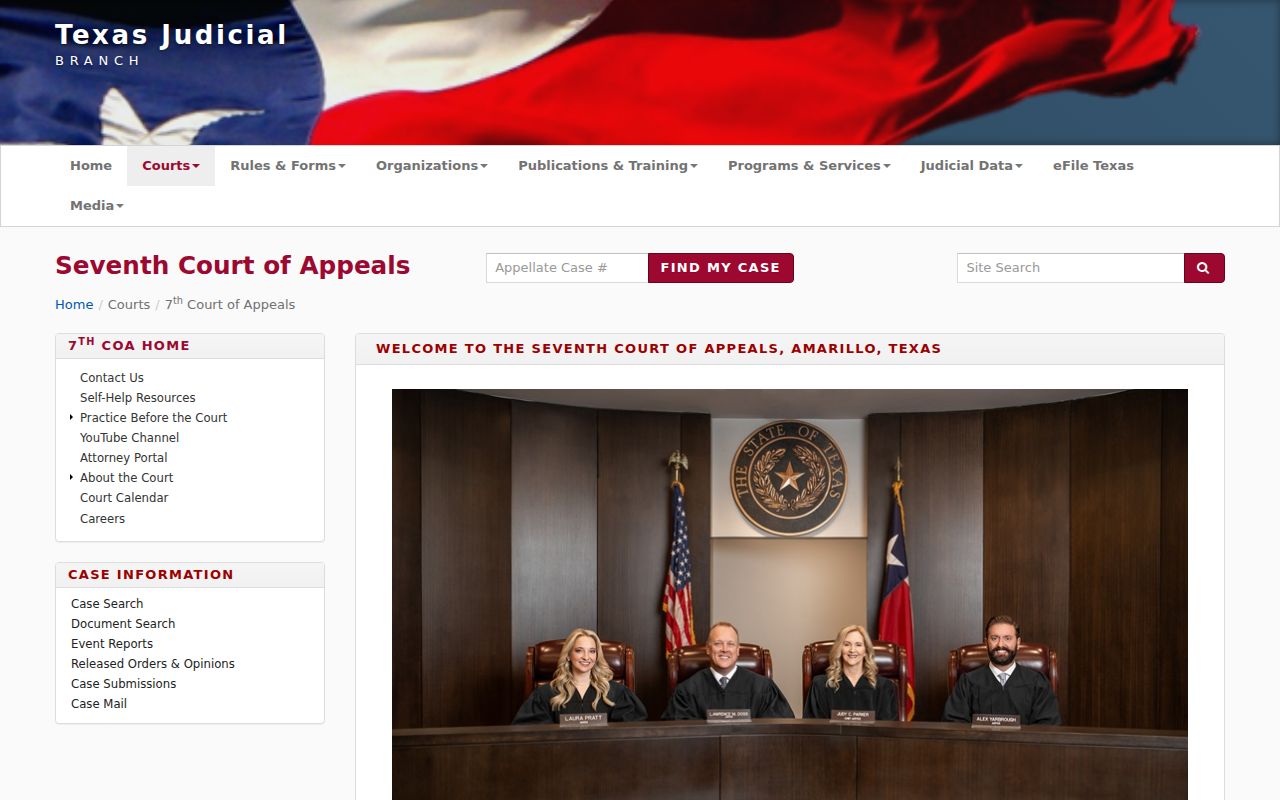Deaf Smith County arrest warrant record route and Seventh Court of Appeals coverage