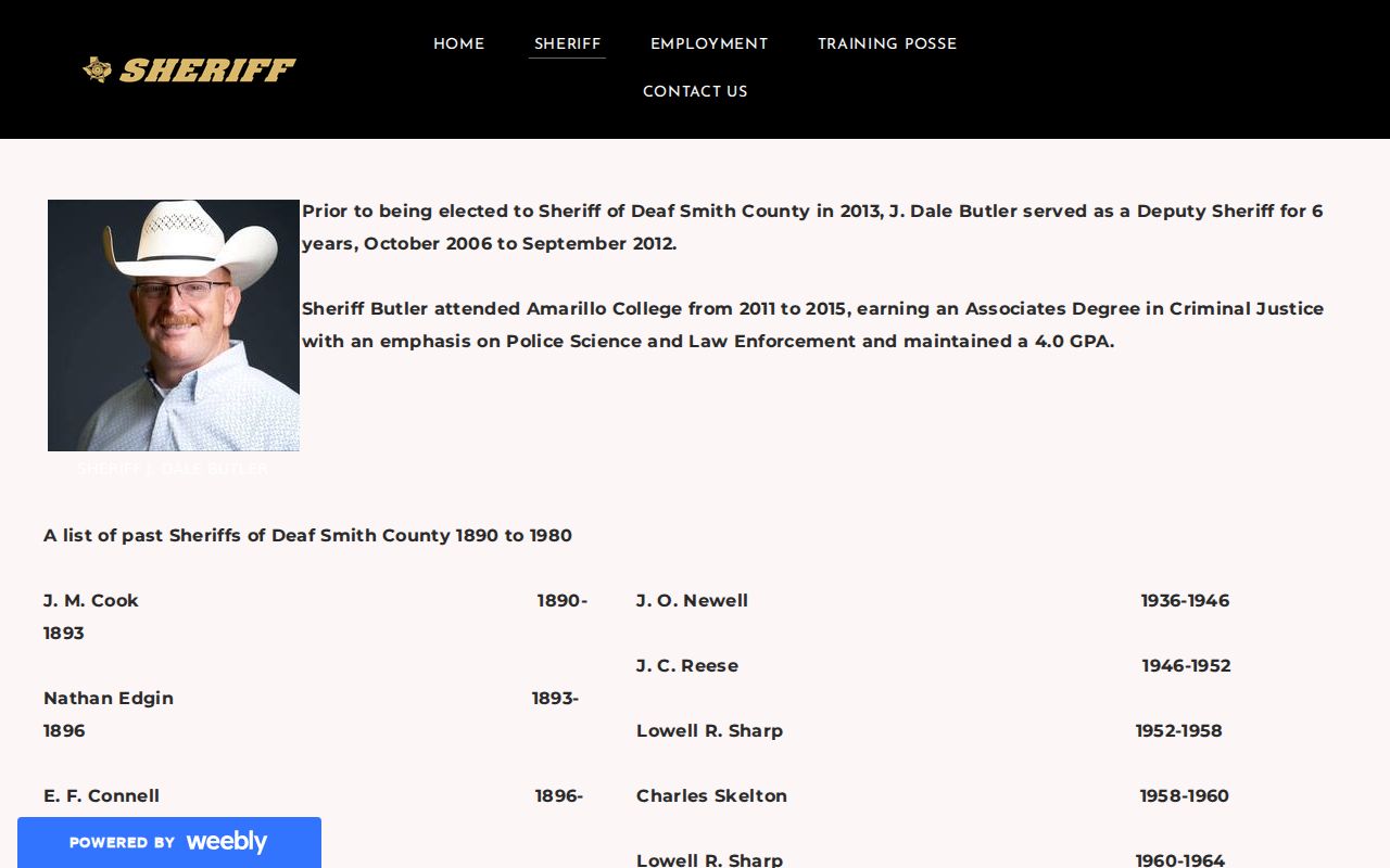 Deaf Smith County active warrant questions routed to the official Sheriff office